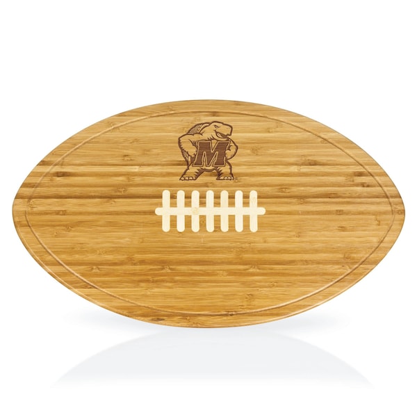 Picnic Time Family Of Brands NCAA Maryland Terrapins Kickoff Football Cheese Board - Novelty Charcuterie Board 908-00-505-313-0 - main