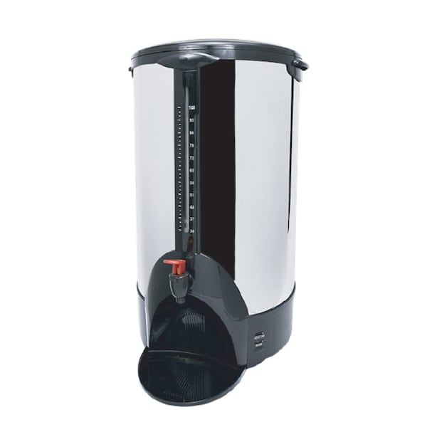 Coffee Pro Percolating Urn Commercial Stainless Steel Double Wall 100 cup 1cs CP100 - main