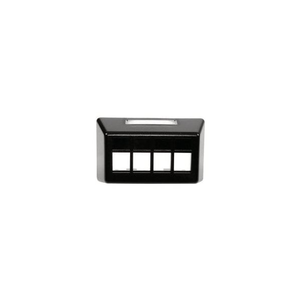 Hubbell 4-Port Fiber Patch Panel, Black FP4BBK - main