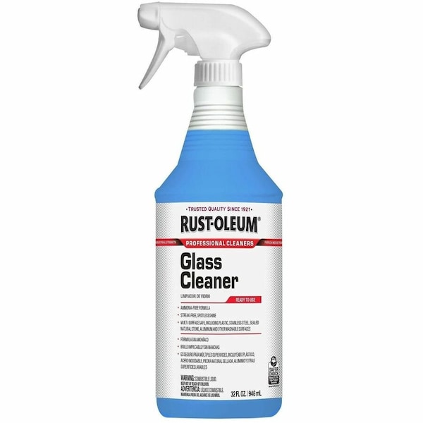 Rust-Oleum Professional Glass Cleaner, 32 oz Spray Bottle, 6PK 352245 - main