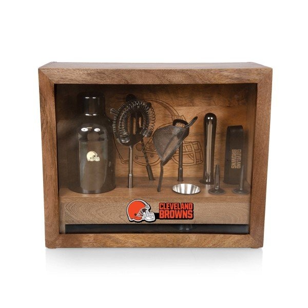 Picnic Time Family Of Brands NFL Cleveland Browns - Old Fashioned Bar Set 861-09-511-087-2 - main