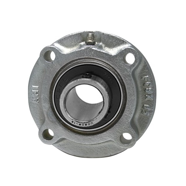 Ami Bearings SINGLE ROW BALL BEARING - 30MM WIDE SET SCREW NICKEL PILOTED FLANGE CART UCFCS206NP - main