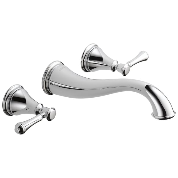 Delta 3-hole 8" wall installation Hole Wall-Mount Lavatory Faucet, Chrome T3597LF-WL - main