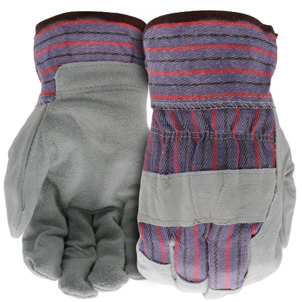 Boss Guard Series Gloves, L, 8 to 8-3/8 in L, Wing Thumb, Safety, Canvas, Blue B71021-L3P - main