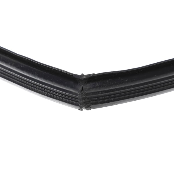 Food Warming Equipment Door Gasket, 3-Sided, Push-In, 60in x 20in, Black, Silicone GSKT-D-60-000X20-000 - main