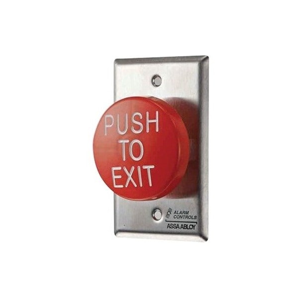 Alarm Controls Push Button, 2-1/4 in. D, w/Face Plate TS-60 - main