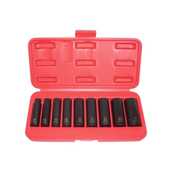 K-Tool International Deep Impact Socket Set, 3/8"Dr, 9 pcs. KTI-32200 - main
