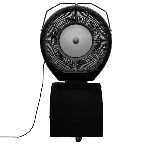 Ecojet 040403 18 gal Hurricane Reservoir Misting Fan, Black - Cools up to 1500 sq ft. LVP-040403 - main