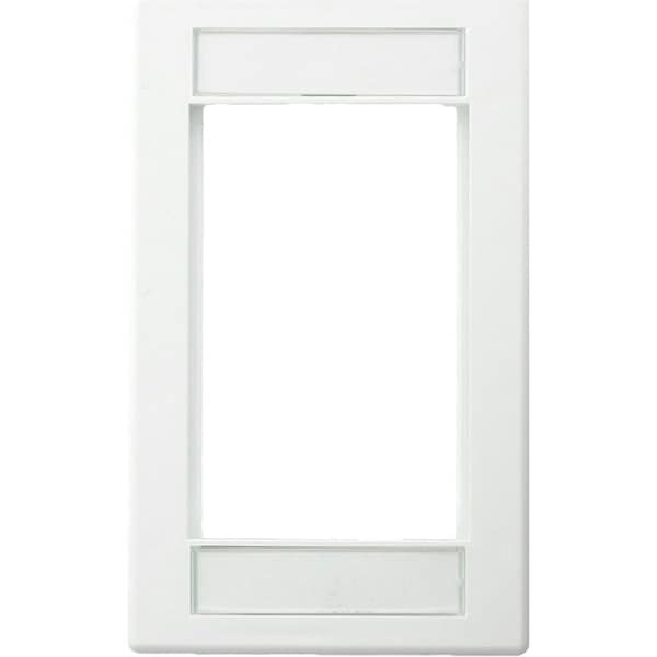 Leviton Flush Mount Unloaded, Single Gang Quickport Mos, Multimedia White 41290-SMW - main