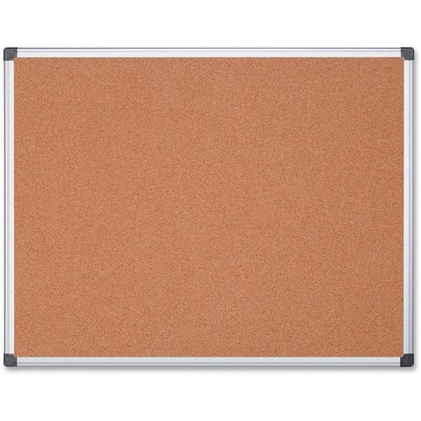 Bi-Silque Global Industrial Cork Bulletin Board - 72 x 48 - Aluminum Frame CA271170 - main