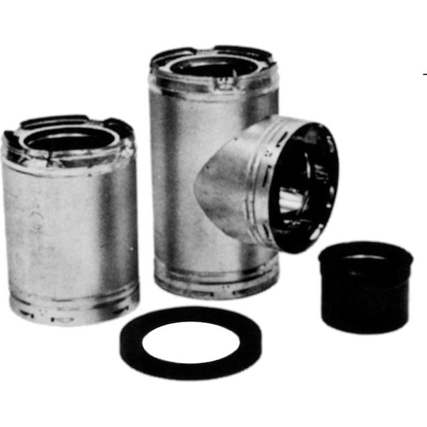 Ameri-Vent Tee Chimney Assmbly 8X18.5X3In 8HS-TA - main