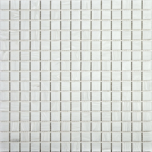 Apollo Tile Celestial 12 in. x 12 in. Glossy White Dove Glass Mosaic Wall and Floor Tile 20 sq. ft./case, 20PK APLST88WH107A - main