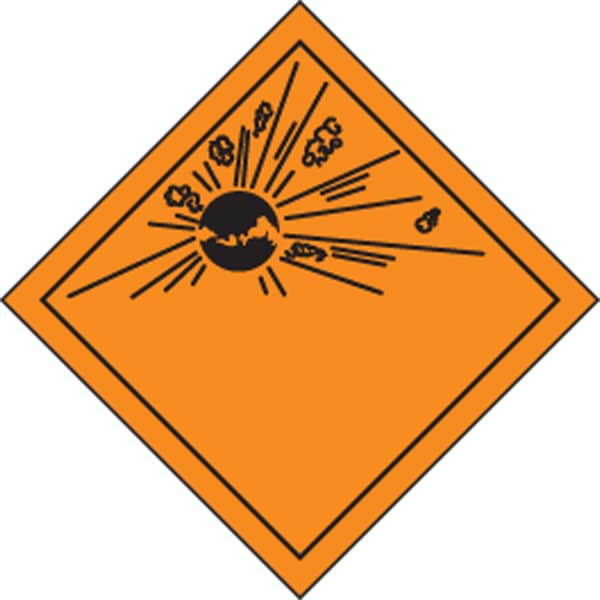 Accuform DOT SHIPPING LABELS HAZARD CLASS 1 MSL1SBEEV2 - main