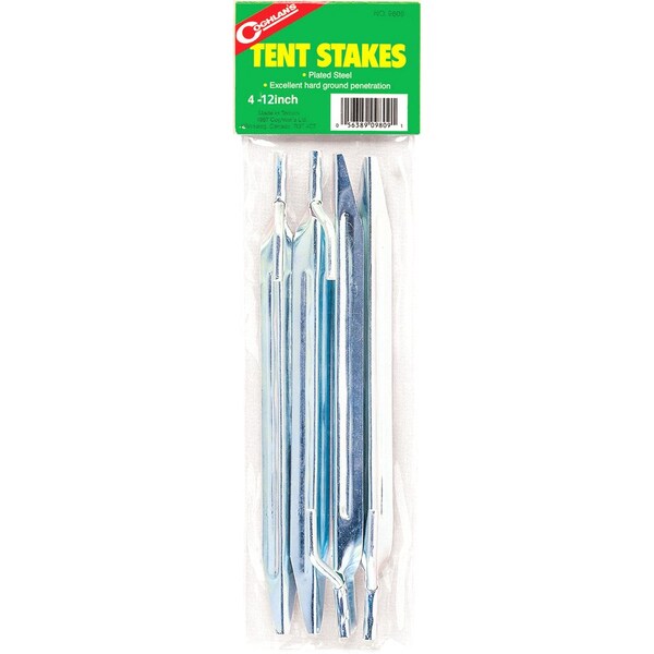Coghlans Coghlan's Silver Tent Stakes 12 in. L 4 pk 9812 - main