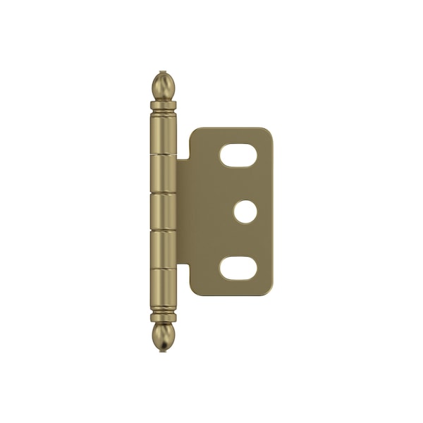 Amerock 3/4in 19mm Door Thickness Full Inset Partial Wrap Ball Tip Golden Champagne Cabinet Hinge, Single PK3180TBBBZ - main