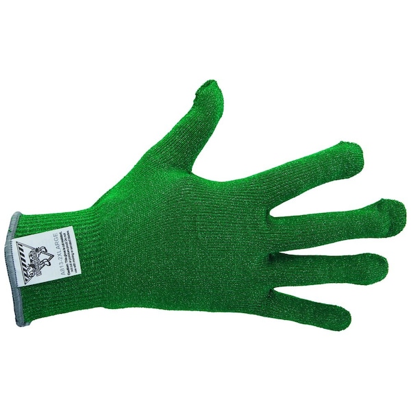 Workhorse Color-Coded Cut-Resistant Hand Protection Gloves, FDA-Compliant, A8, 13 Gauge WH A513-GRN-2XL - main