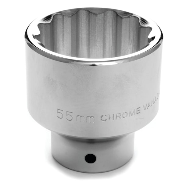 Performance Tool 3/4 in. Dr. 55mm Socket, 12 Point, Recessed Edges, Anti-Rounding W34855 - main