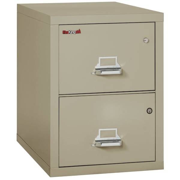 Fireking 2 Drawer, 1 Hr Fire Rated, Vertical, 31" Legal, Safe-In-A-File Pewter 2-2131-CPESF - main