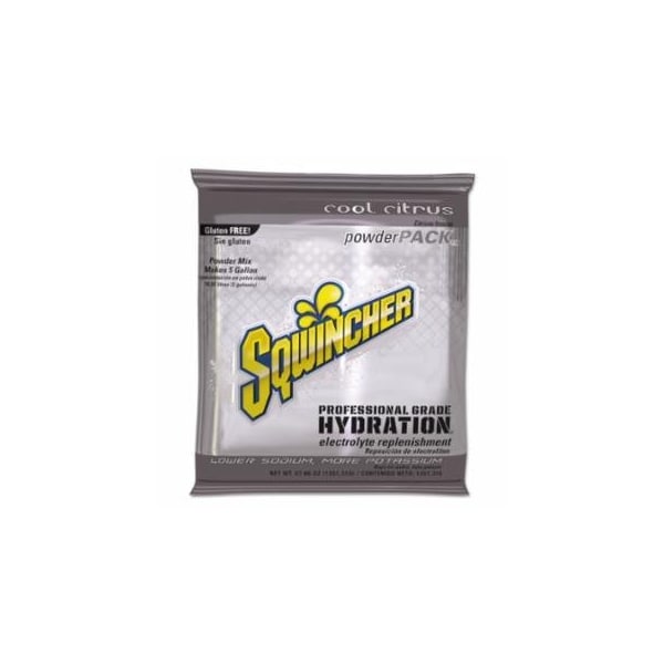 Sqwincher Powder Packs, Cool Citrus, 47.66 oz, Yields 5 gal, 16PK 690-159016402 - main