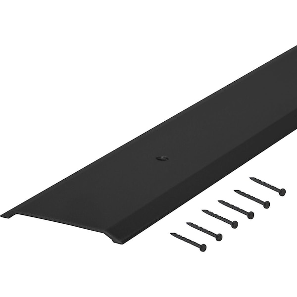 M-D Building Products Building Products 1-3/4'' x 1/8'' x 36'' Black Aluminum Flat-profile Threshold for Interior Doorways 11822 - main