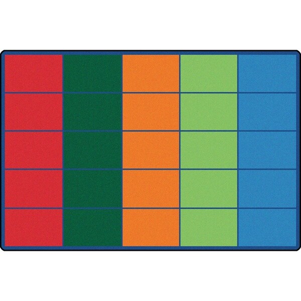 Carpets For Kids 4025 Colorful Rows Seating Rug 4025 - main