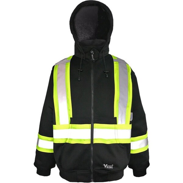 Viking Safety Hoodie, Cotton-Lined, XL 6421BK-XL - main