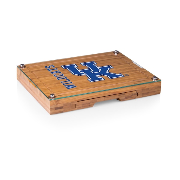 Picnic Time Family Of Brands NCAA Kentucky Wildcats Concerto Glass Top Cheese Board and Knife Set 919-00-505-264-0 - main