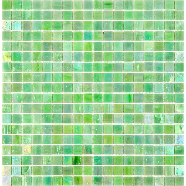 Apollo Tile Skosh 11.6inx11.6in Glossy British Racing Green Glass Mosaic Wall Floor Tile 18.69 sqft/case, 20PK APLNB88GN445A - main