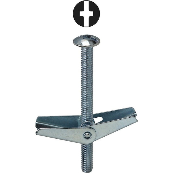 Dottie Toggle Bolt, 3" L, Carbon Steel, 50 PK TBC43 - main