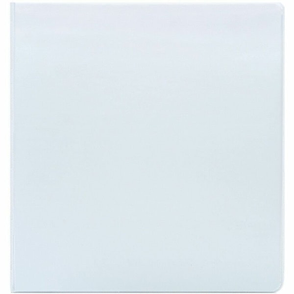 Business Source Ring Binder, White, Clear Sleeve BSN09955 - main