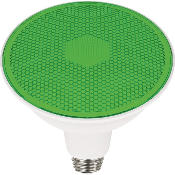 Satco 100W Equivalent PAR38 Medium Base Green LED Light Bulb S29481 - main