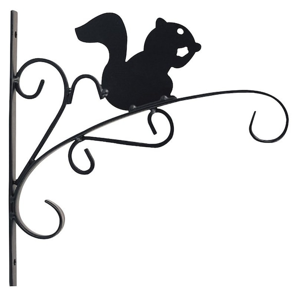Landscapers Select Hanging Plant Bracket, 11 in L, 118 in H, Steel, Matte Black Finish 540-0742 - main