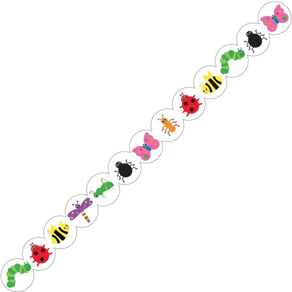 Hygloss Products Bugs Border, 12 Strips/36 Feet Per Pack, 6PK 33614 - main