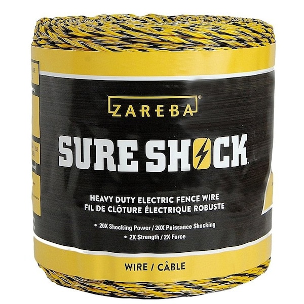 Zareba Sure Shock HDW1320YA-Z Heavy-Duty Polywire, Aluminum Conductor HDW1320YA-Z - main