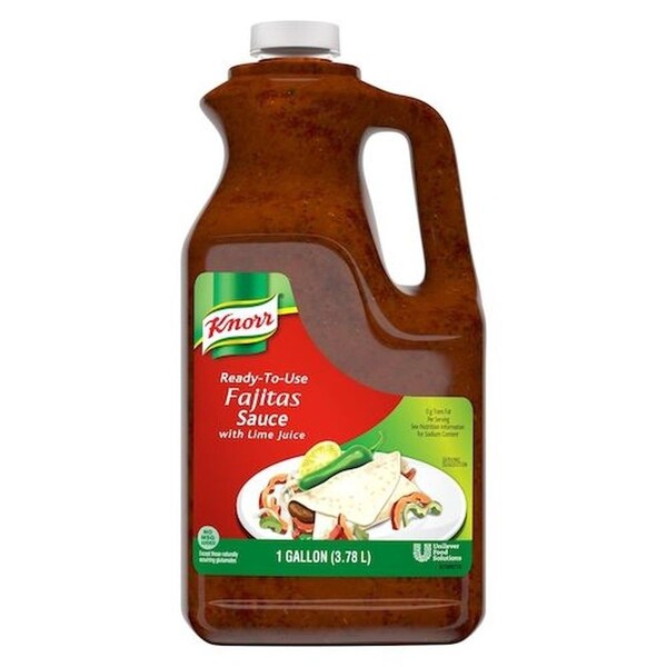 Knorr Professional Ready-to-Use Fajitas Sauce with Lime Juice Jug, 1 gallon, 2PK 67544449 - main