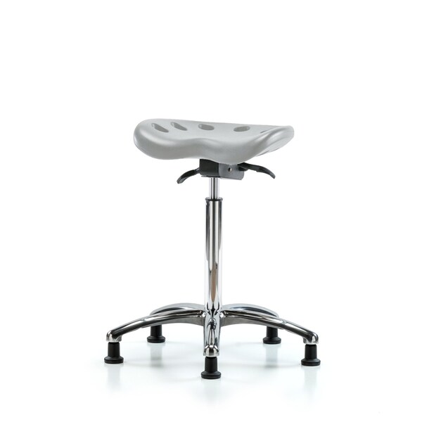 Blue Ridge Ergonomics Polyurethane Tractor Sit-Stand Chrome in Gray Polyurethane PTHBST-CR-NF-RG-GRY - main