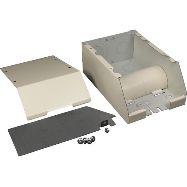 Legrand Tee Raceway, 2400D Series, 2 Channel, 2-3/4 in W, 4-1/4 in H, 7 in L, Ivory V2410DFO - main