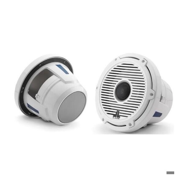 Jl Audio 8.8in Marine Speakers, Classic Grille, Gloss White Trim, Gloss White Grille, 2PK 93608/010-03077-00 - main