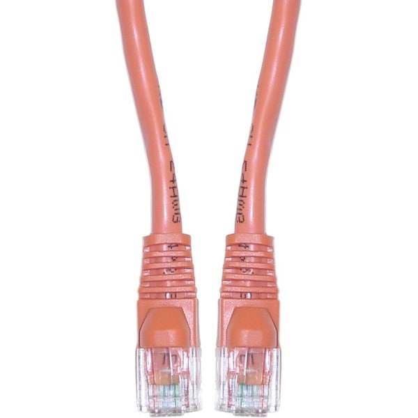 Cable Wholesale Cat5e Orange Copper Ethernet Patch Cable, Snagless/Molded Boot, POE Compliant, 4 foot 10X6-03104 - main