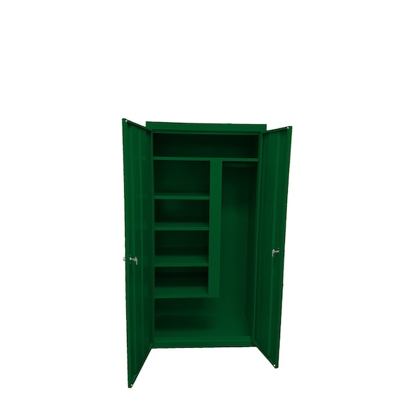 Steel Cabinets Usa Storage Cabinet, 78 in H, 36 in W, Leaf Green, 5 Shelves AF-361MAG3-L GRN - main