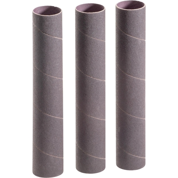 Woodstock 1-1/2" Dia. x 9" A/O Hard Sanding Sleeve, 100 Grit, 3PK D1477 - main