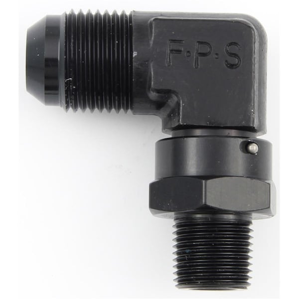Fragola 499104-BL 90 deg -4 AN x 0.13 in. NPT Swivel Adapter, Black FRG499104-BL - main