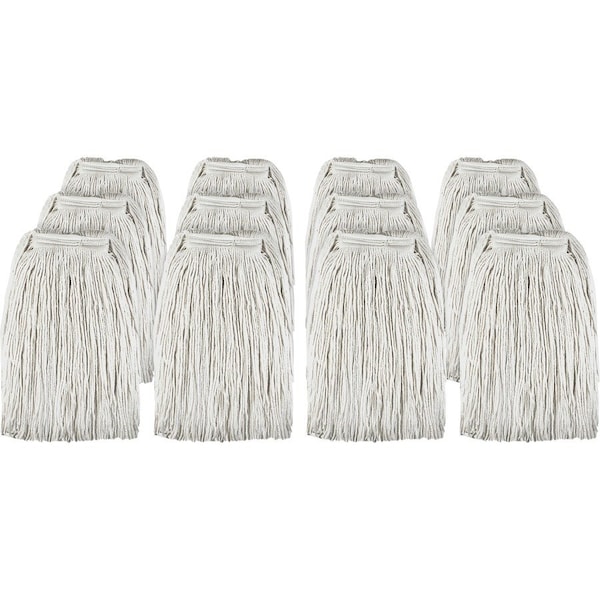 Genuine Joe Cotton Blend Mop Refill - Rayon, Cotton, Polyester, 12PK GJO48259CT - main