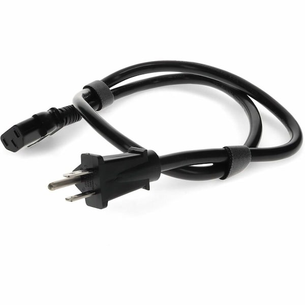 Add-On 6FT NEMA 5-15P MALE TO C13 FEMALE 14AWG 100-250V AT 10A BLACK POWER CABLE ADD-515P2C1314AWG6FT - main