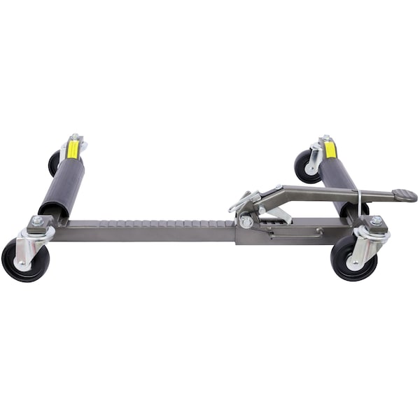 Wrightmaster Set of 4 Wheel Dolly Car Skates, Hydraulic Tire Jack, Ratcheting Foot Pedal Lift, 1,250lbs Gray ZR-W465S00027 - main