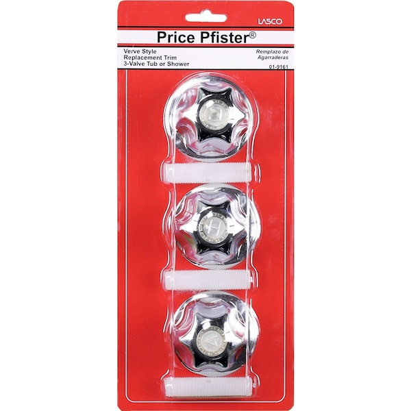 Westlake Pipe & Fittings Price Pfister Round Clear Tub & Shower Handle Kit 1/1/9161 - main