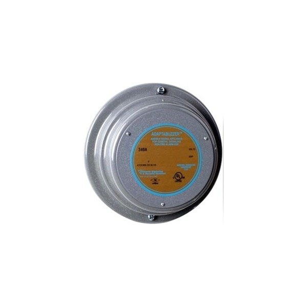 Edwards Signaling Vibrating Bell, Continuous, 120V AC, 88 dB, Steel, Surface Mount, 4.5 in Diameter, Indoor/Outdoor 340-4N5 - main
