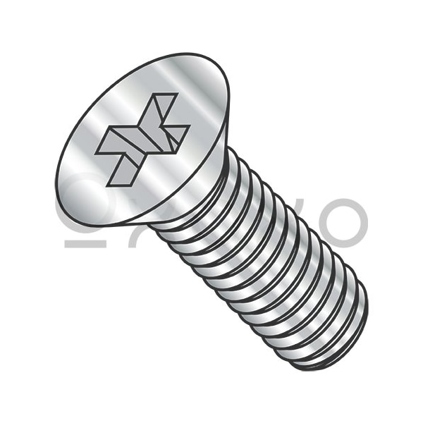 Oxoxo 2-56X3/16 MS51959, NASM51959 Phil Flat Machine Screw Full Thread 300 Series S/S DFAR, 5000PK 453935 - main