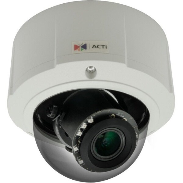 Acti 10MP Weatherproof Outdoor Zoom Dome Camera with D/N, Adaptive IR, Basic WDR, 4.3x Zoom Lens, E816 - main