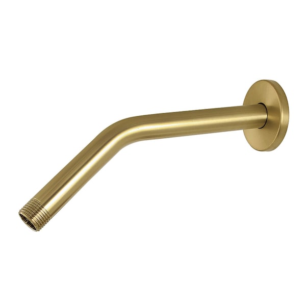 Kingston Brass 10" Shower Arm with Round Flange, Brushed Brass K162R7 - main